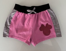Disney Junior Sz 6 Pink/Gray Minnie Mouse Girls Lined Shorts Elastic Waist
