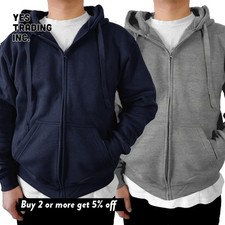 HIGHFUNDAMENTAL UNISEX COMFORT FULL ZIPPER HOODIE ZIP UP HOODED JACKET XS - 3XL