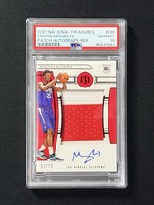 2022-23 National Treasures Moussa Diabate Red Rookie Patch Auto /75 RPA PSA 10