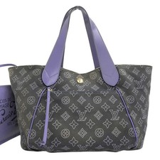 Bolso de Mano Louis Vuitton Ipanema PM M95983 Monograma Lona Negro Púrpura Unisex #TYB637