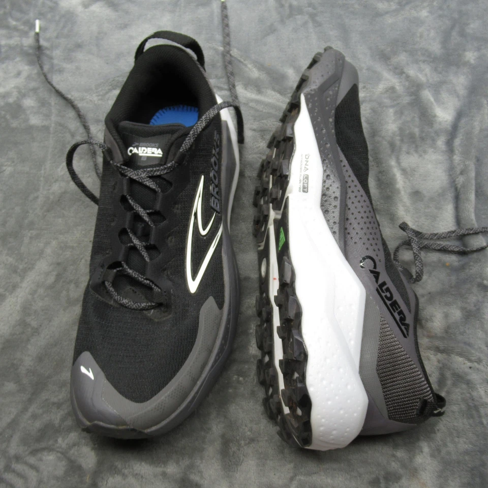 Brooks Caldera 8 Shoes Mens 12 Black Trail Running Black Lightweight Chunky - Image 2 of 4