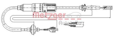 Original METZGER Seilzug Kupplungsbetätigung 10.3446 für Seat VW