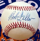 MINT BOB FELLER SIGNED OAL BASEBALL 1962 HOF 8X AL ALL STAR 1948 WS CHAMPION!!!!