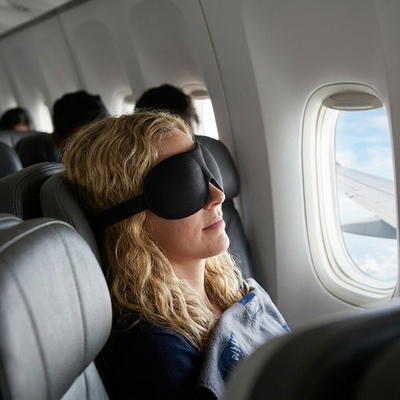 #ad 3D Contoured Sleep Eye Mask Adjustable Elastic Strap No Pressure for Night Rest $2.84