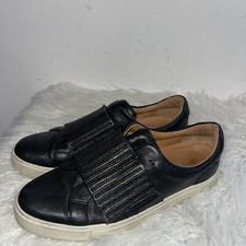 FRYE Women s Ivy Gore Leather Slip-on Sneaker Black Size 9M 3470373