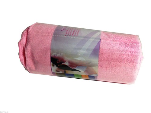 Pack of 2 Yoga Accessories Microfiber Hand Size Towel (20"X36") Pink Color - Picture 2 of 2