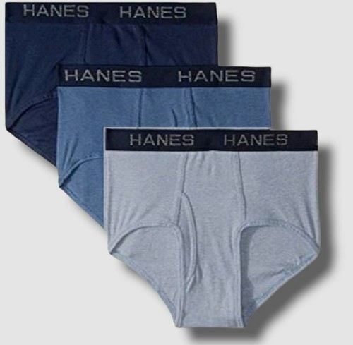 $24 Ropa Interior Hanes Para Hombre Platino Clásico Azul Paquete de 3 Calzoncillos de Cadera Talla 192503006938 |