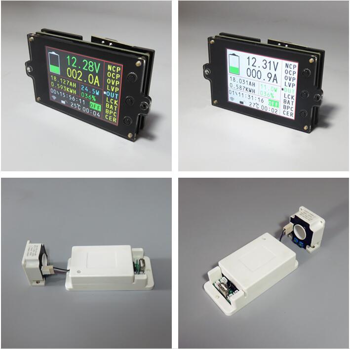 Battery Operated 120V 100A - Misura Tensione, Corrente, Capacità Rimanente, Stato Di Carica Monitor Batteria Wireless DC - Foto 10