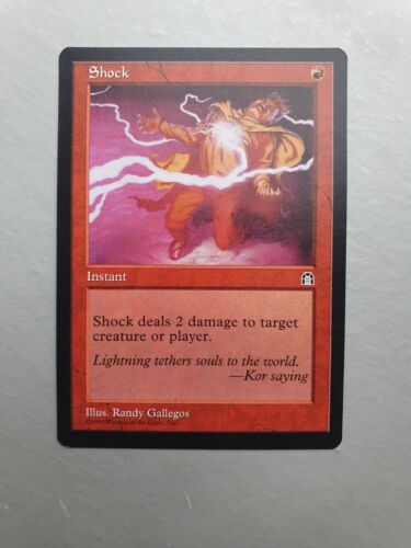 Shock, Magic The Gathering Stronghold (1998). Instantáneo rojo común casi nuevo - Imagen 1 de 2
