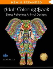 Adult Coloring Book: Stress Relieving Animal Designs - Paperback - ACCEPTABLE