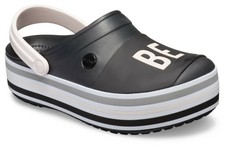 crocs crocband platform metallic blooms clog