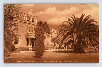 Postcard California Berkeley CA Roosevelt Hospital 1920s Unposted Divided Back