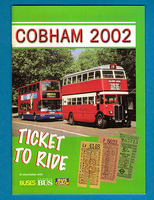 Bus Rally Programm & Guide - Cobham 2002 - London Bus Preservation Trust