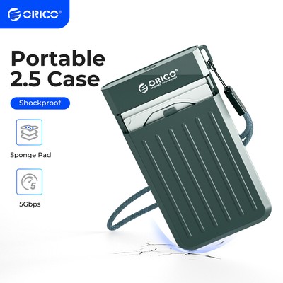 ORICO 2.5'' Hard Drive Enclosure USB3.2 Gen2 6Gbps fr WD Seagate Toshiba Samsung