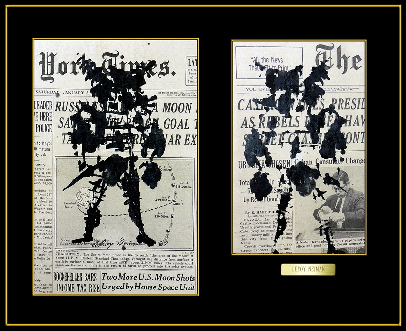 2 PINTURA LEROY NEIMAN Original Gouache Firmado Deportes Matador Arte ACEITE Toreador Foto 2 de 4