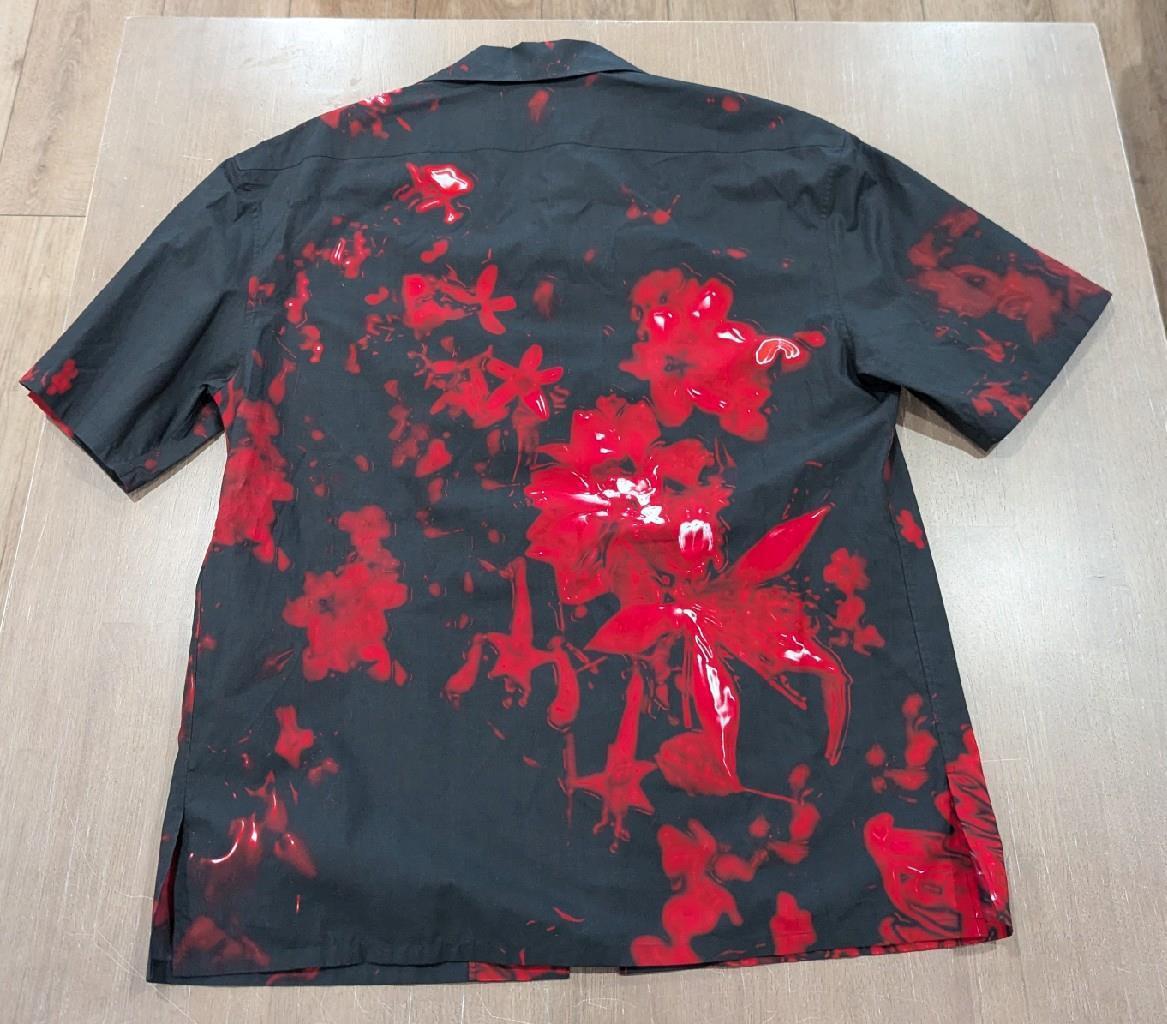 $1250 Mens Alexander McQueen Wax Flower Print Button Up $1250 Mens Alexander McQueen Wax Flower Print Button Up
