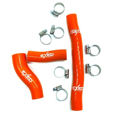 Silicone Radiator Hose Kit for KTM and HUSQVARNA 250-300, 2020-2023 orange
