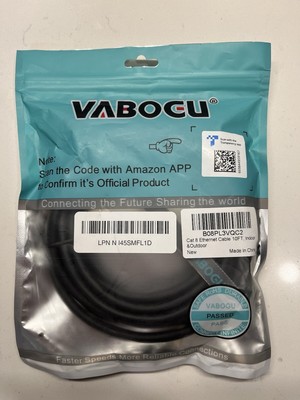 Vabogu Cat 8 Ethernet Cable 10 Ft High Speed Internet Heavy Duty Indoor  Outdoor