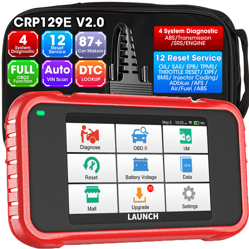 Valise diagnostic auto CRP129E V2.0 PRO lecteur de code OBD2 avec 12 réinitialisations