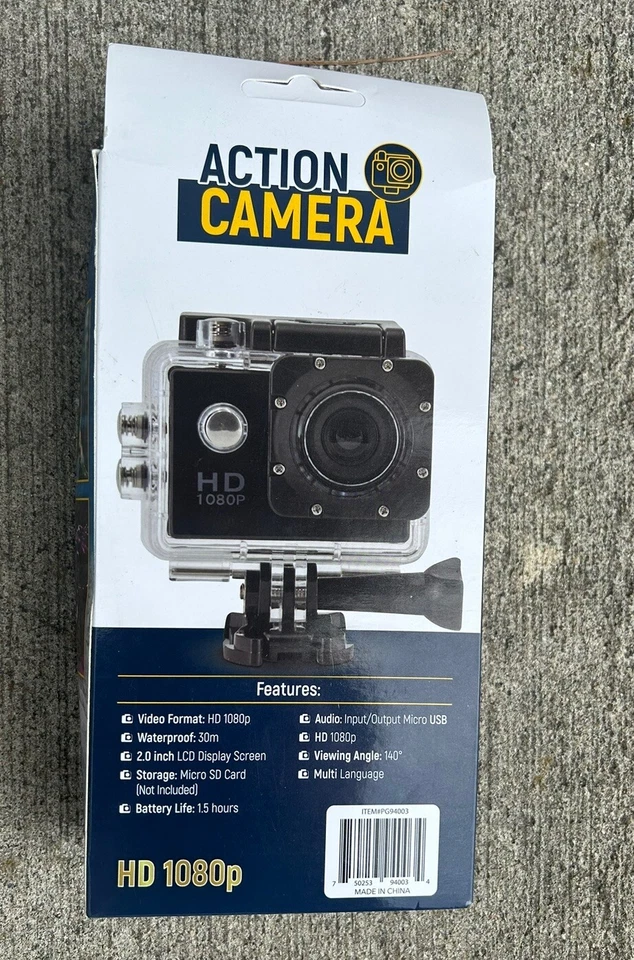 HD 1080P Action Camera Camcorder 2" Helmet Handlebar DV Cam Waterproof US - Image 2 of 2