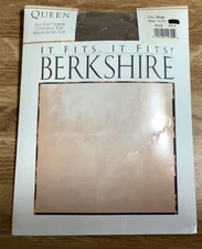 BERKSHIRE Control Top Sheer CITY BEIGE PANTYHOSE Queen Size 1X-2X 170-230lbs