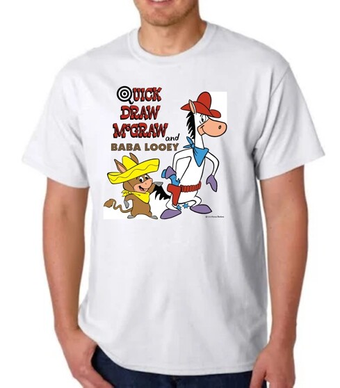 BABA LOOEY QUICK DRAW MCGRAW T-SHIRT HANNA BARBERA CARTOON