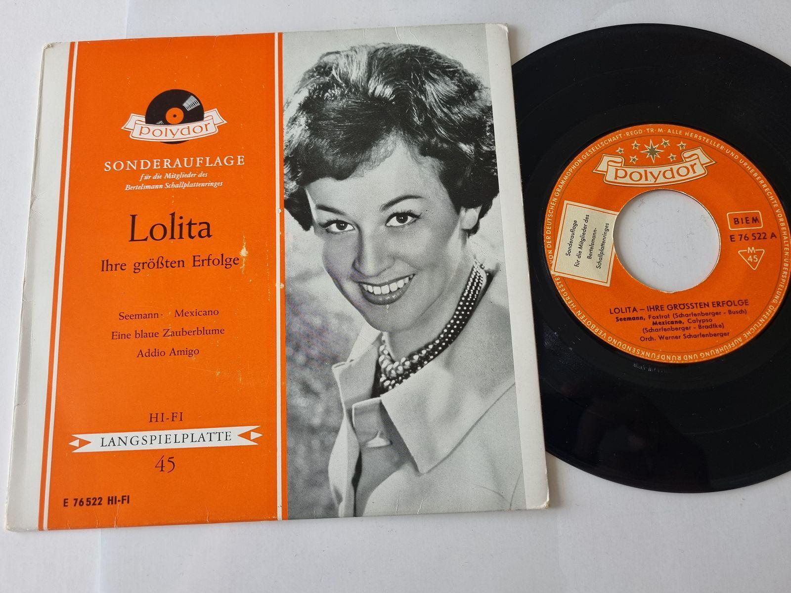 7"" Single Lolita - Ihre grössten Erfolge/ Seemann Vinyl EP Germany