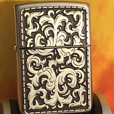 Vintage 2003 Dated Storm Clouds Marlboro Outdoors Zippo Flip Lighter New Boxed
