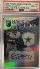 2018 Donruss #EE Elite Ezekiel Elliott Back To The Future Autograph /25 Cowboys