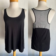 VINCE Official Women's Modal/Spandex Color Block Tank Top Shirt Size Small