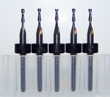  5 - 1.60mm .0630" Carbide End Mills, 2 Flute Kyocera 1600Q0630.280A1