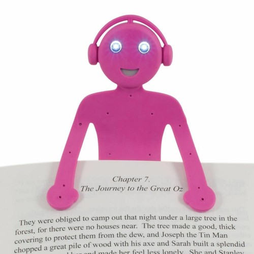 Bendy Man Book Light - Pink / Blue Phone Stand, Desk Organiser, Led Reader - Picture 16 of 17