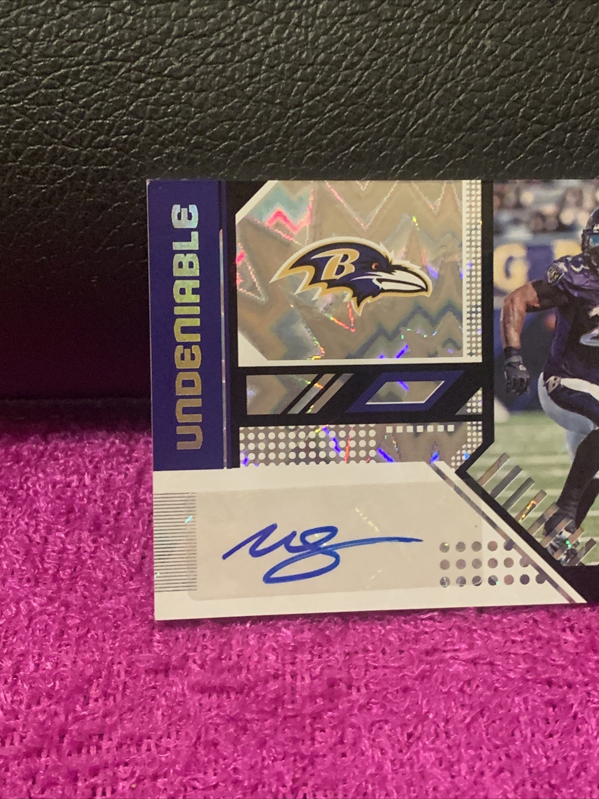 2018 PANINI UNPARALLELED FOOTBALL UNDENIABLE WILLIS MCGAHEE AUTO BURST SP# 1/1 view 3