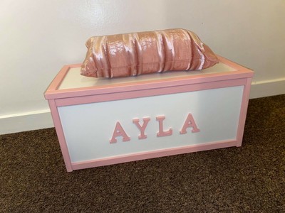 custom toy box with name