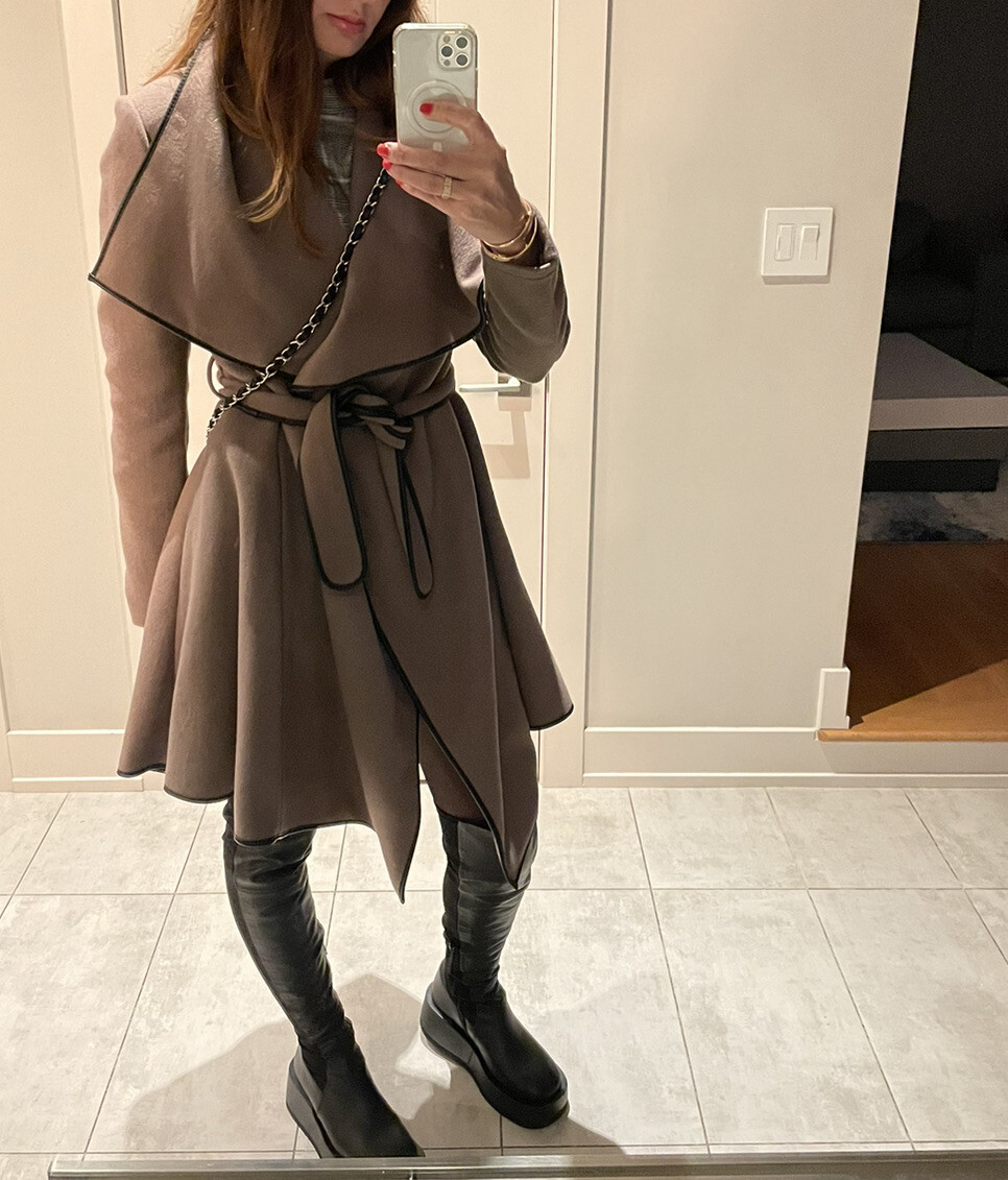 BCBG Maxazria Belter Trench Wool Coat Camel Color. Size S image 10