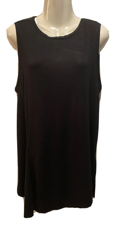 fabletics side slits asymmetrical tank-top