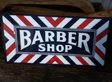 Barber shop metal sign vintage image retro Re...