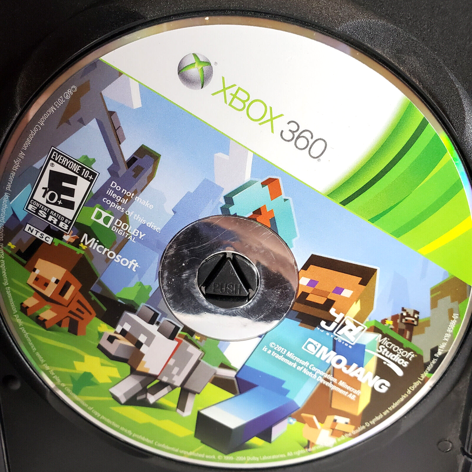 Xbox 360 Bundle (2) Minecraft & MX vs. ATV Preowned with Gamestop