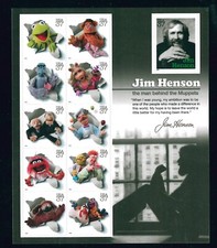 Timbre US Scott #3944 Les Muppets, Feuille de 11, 2005 Neuf MNH