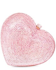 Bolso de Mano AQS by Aquaswiss - Cristal en Forma de Corazón con Joyas - Rosa - HT02 - NUEVO CON ETIQUETAS - $695