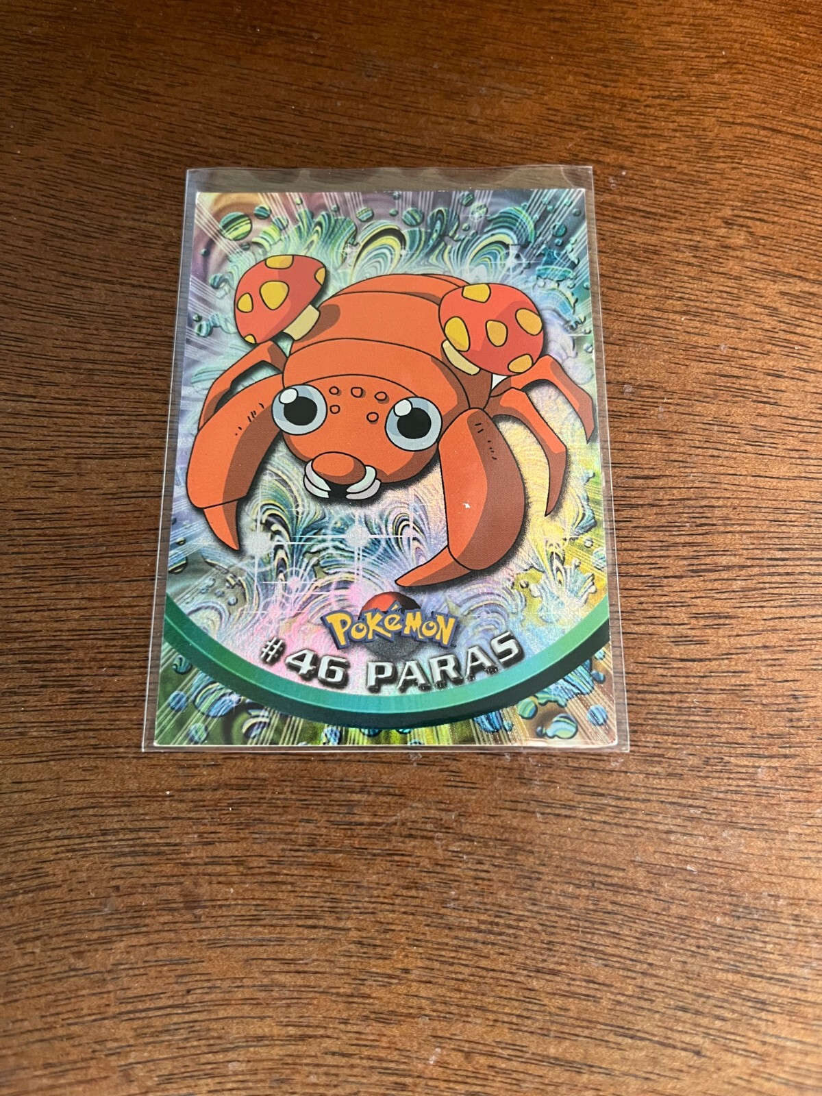Topps Pokemon 1999 TV Animation Holo - Paras #46 - Blue Label