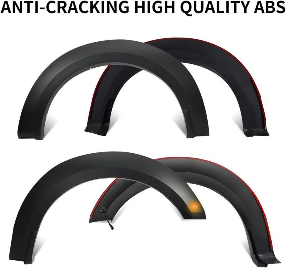 Fender Flares para Ford F150 Styleside 2015-2017 con luz LED estilo Raptor 4 un. Foto 3 de 4