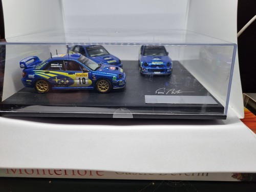 1/43 Model Subaru Impreza WRC Prodrive Makkinen Signed 3 Car Set 2002 IXO - Picture 5 of 8
