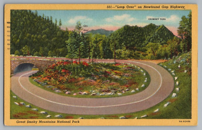 ''Loop Over'' On Newfound Gap Highway Great Smoky Mountains Postcard