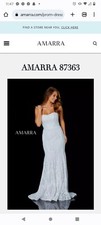 Prom Dress Amarra Strapless Corset Back White Diamond Prom Dress