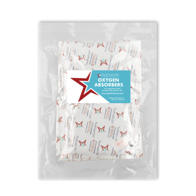 PackFreshUSA 2000cc Oxygen Absorber Packs Food Grade Non-Toxic - 10 Pack