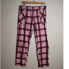 Lucky Brand Plaid Lounge Pants Drawstring Pockets Casual Comfy M/M BB
