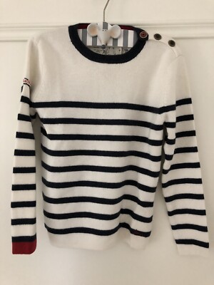 JOULES * Sweatshirt BRETTON Strick Pullover  * 5 104 110 116 * Ringel * NEU