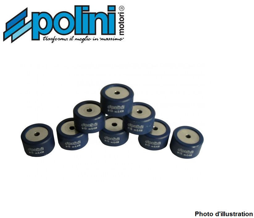 Galets de variateur Polini 25x14.9 pour réparer la transmission du Majesty 400