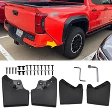 Splash Guards 4PCS Front & Rear Mud Flaps Mudguard For 2024 2025 Toyota Tacoma